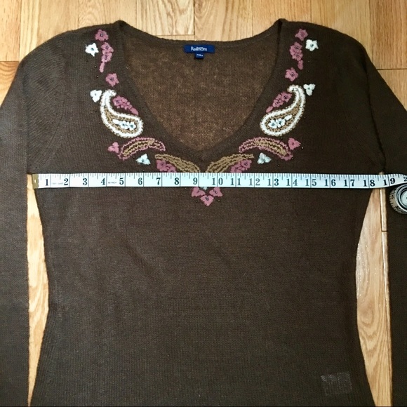 Reitmans embroidered sweater with bell sleeve - Picture 4 of 8